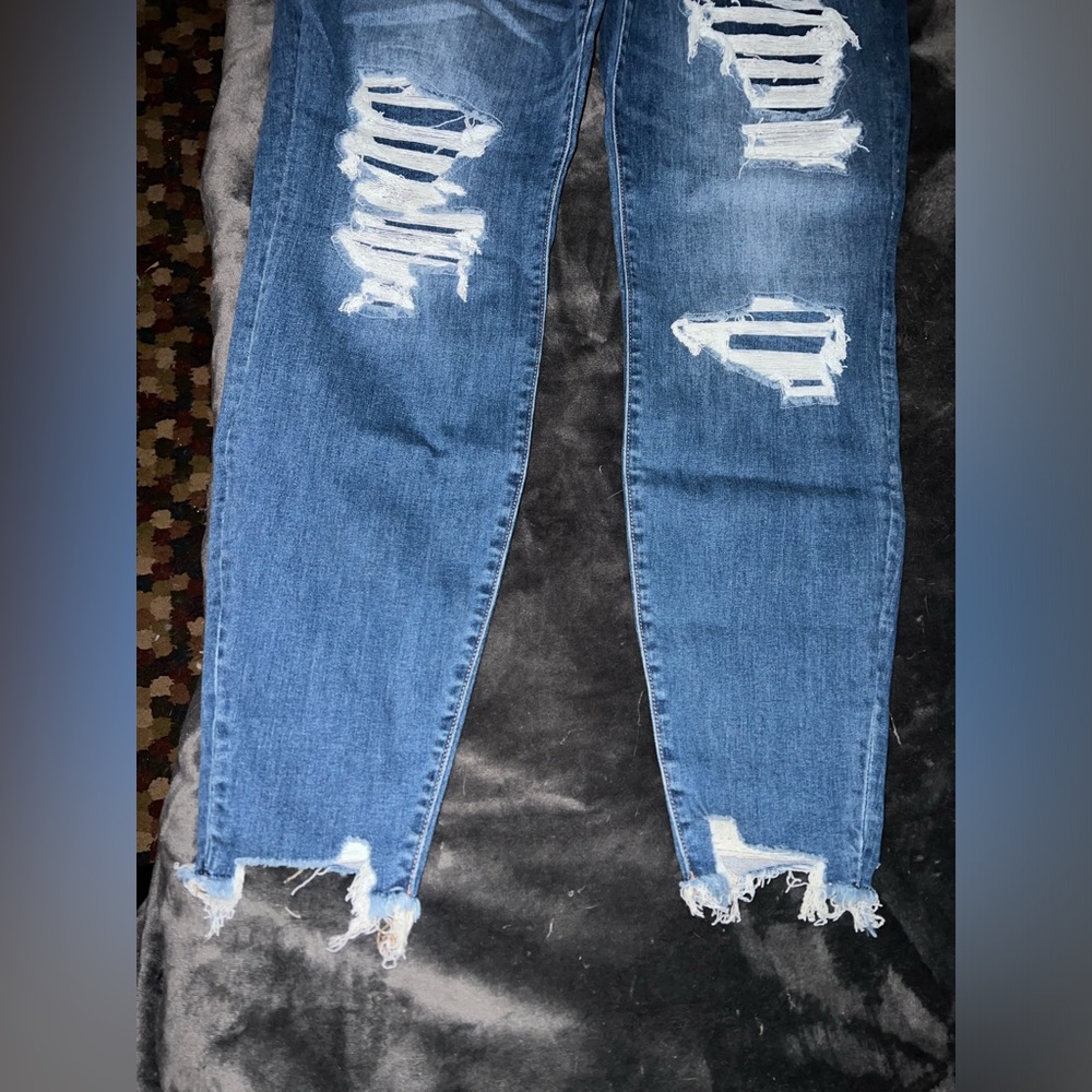 AE Next Level Curvy Patched High-Waisted Jegging Size 18 Long New with tags - Picture 9 of 16